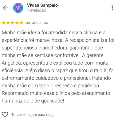 Avaliação Google